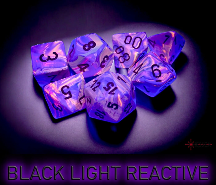 Chessex: Festive Pop Art/red Polyhedral 7-Dice Set