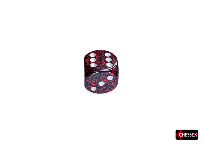 Chessex: Speckled Silver Volcano 16mm d6 Dice Block (12 dice)
