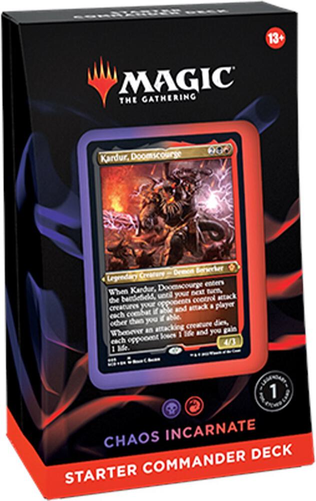 Magic: The Gathering Starter Commander Deck - Chaos Incarnate Trading Card Box
