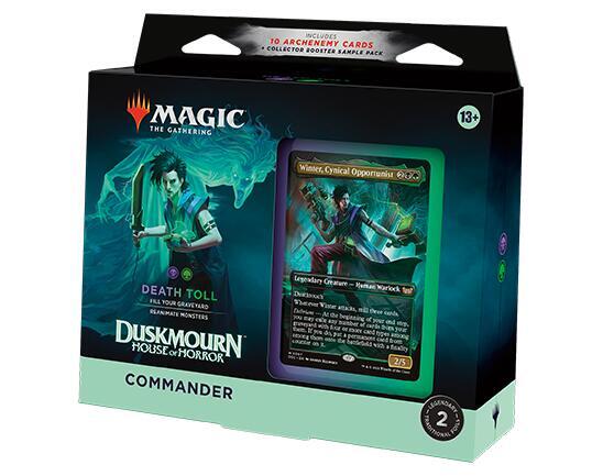 Magic: The Gathering Duskmourn: House of Horror Commander Deck - Death Toll Trading Card Box