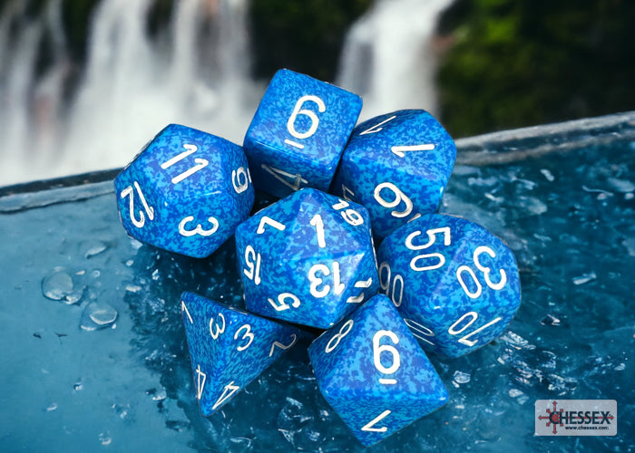 Chessex: Speckled Water Polyhedral 7-Dice Set