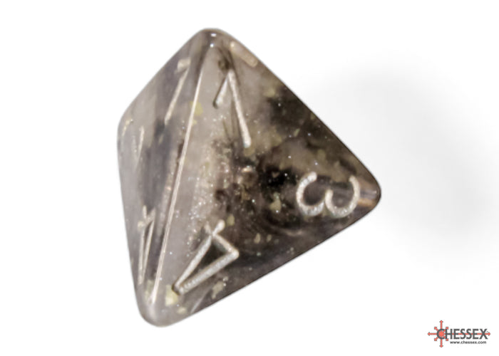 Chessex: Borealis Light Smoke/silver Luminary Polyhedral 7-Dice Set