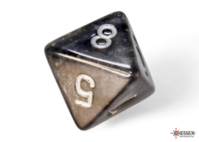 Chessex: Borealis Light Smoke/silver Luminary Polyhedral 7-Dice Set