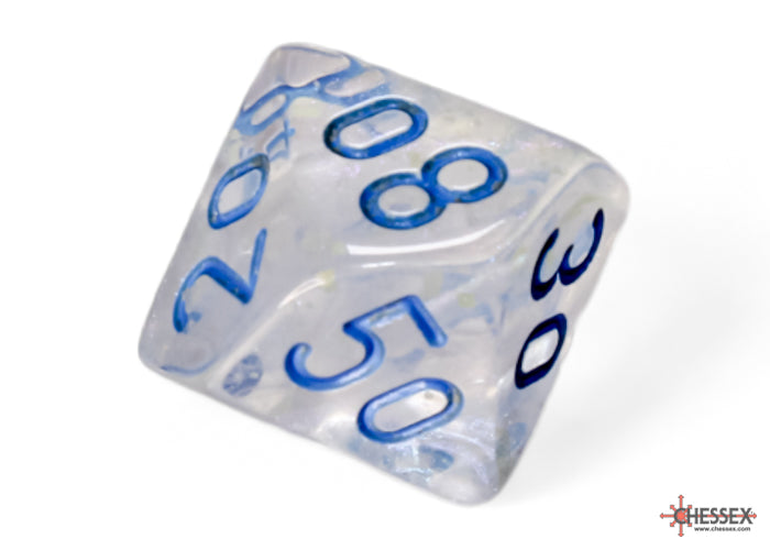 Chessex: Borealis Icicle/light blue Luminary Polyhedral 7-Dice Set