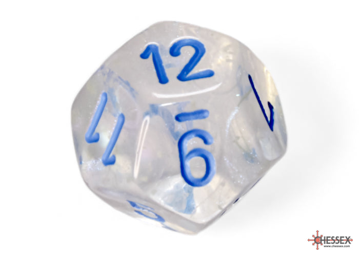 Chessex: Borealis Icicle/light blue Luminary Polyhedral 7-Dice Set