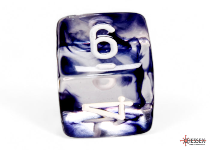 Chessex: Nebula Black/white Polyhedral 7-Dice Set
