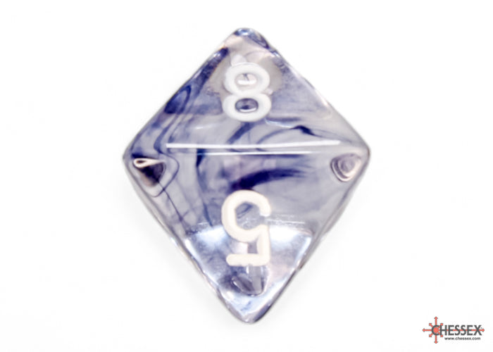 Chessex: Nebula Black/white Polyhedral 7-Dice Set