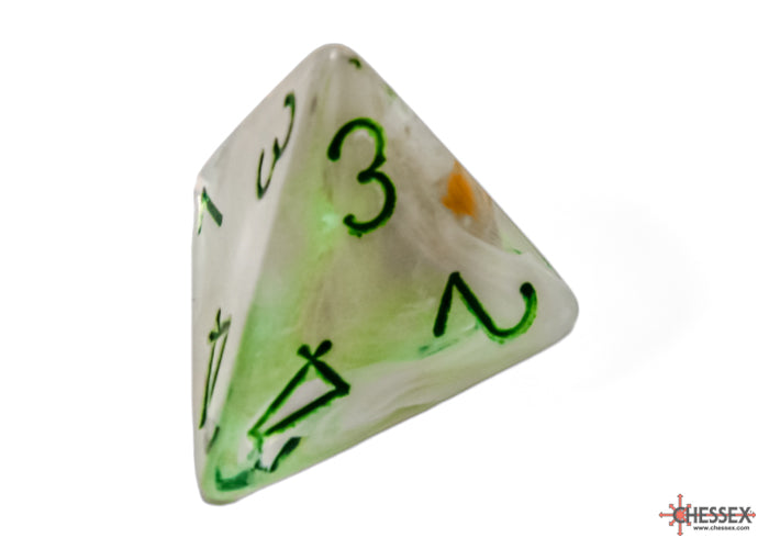 Chessex: Marble Green/dark green Polyhedral 7-Dice Set