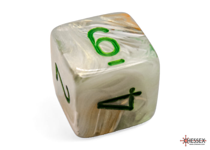 Chessex: Marble Green/dark green Polyhedral 7-Dice Set