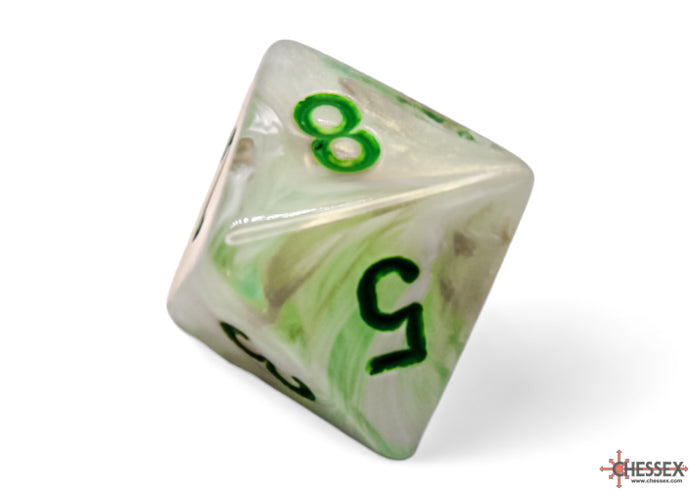 Chessex: Marble Green/dark green Polyhedral 7-Dice Set