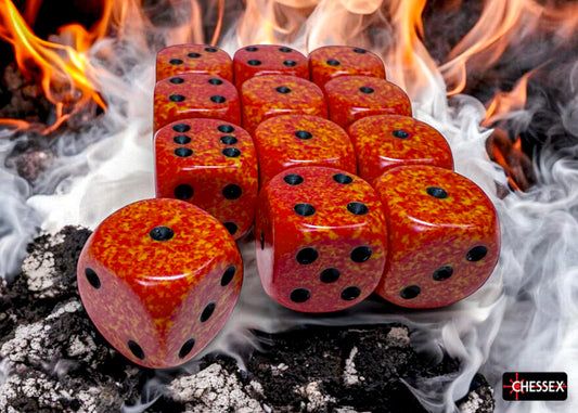 Chessex: Speckled Fire 16mm d6 Dice Block (12 dice)