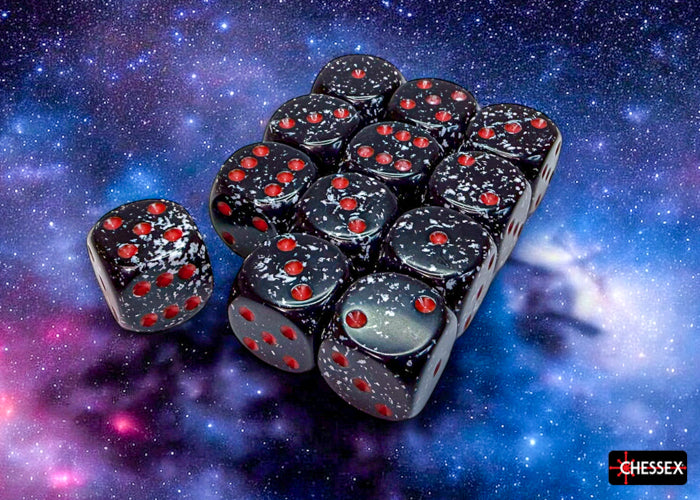 Chessex: Speckled Space 16mm d6 Dice Block (12 dice)