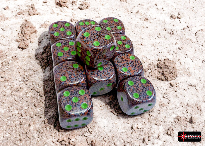 Chessex: Speckled Earth 16mm d6 Dice Block (12 dice)