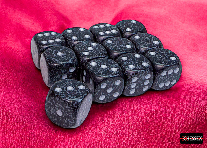 Chessex: Speckled Ninja 16mm d6 Dice Block (12 dice)