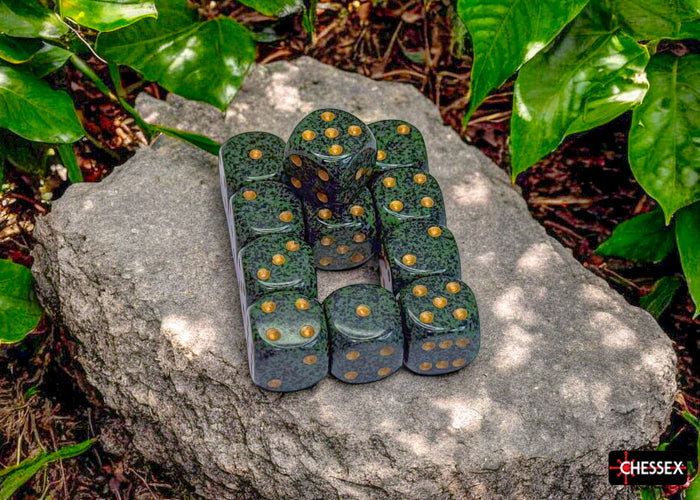 Chessex: Speckled Golden Recon 16mm d6 Dice Block (12 dice)