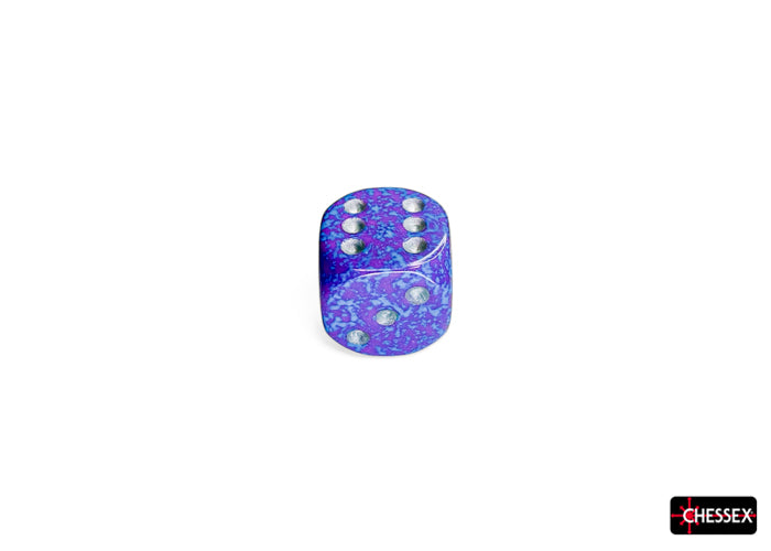 Chessex: Speckled Silver Tetra 16mm d6 Dice Block (12 dice)