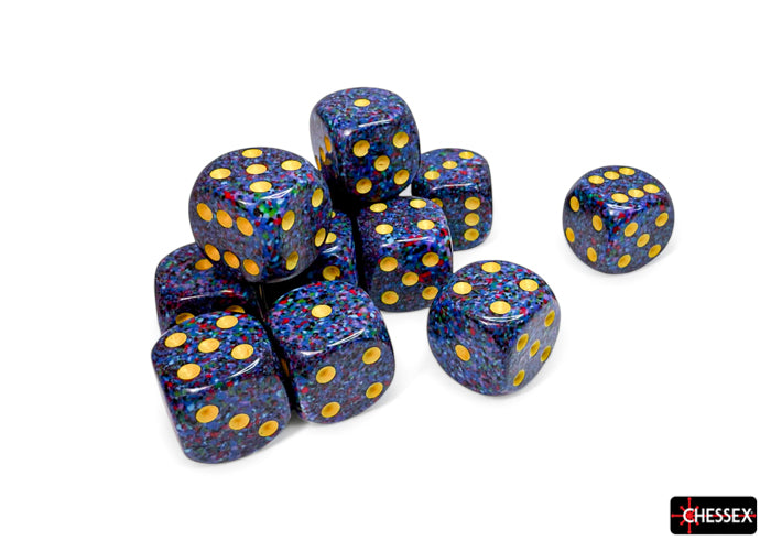 Chessex: Speckled Twilight 16mm d6 Dice Block (12 dice)