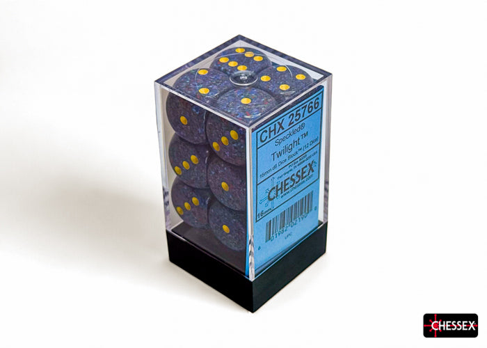 Chessex: Speckled Twilight 16mm d6 Dice Block (12 dice)