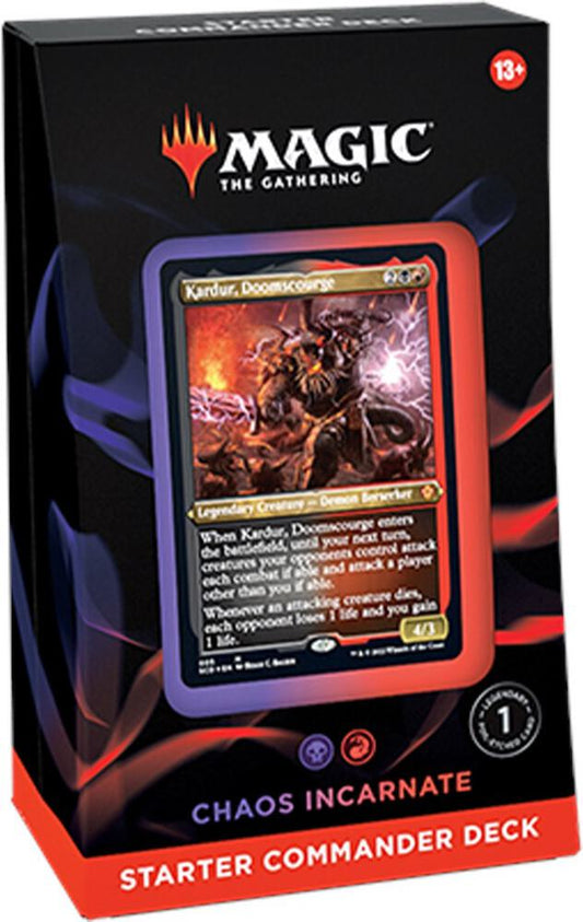 Magic: The Gathering Starter Commander Deck - Chaos Incarnate Trading Card Box
