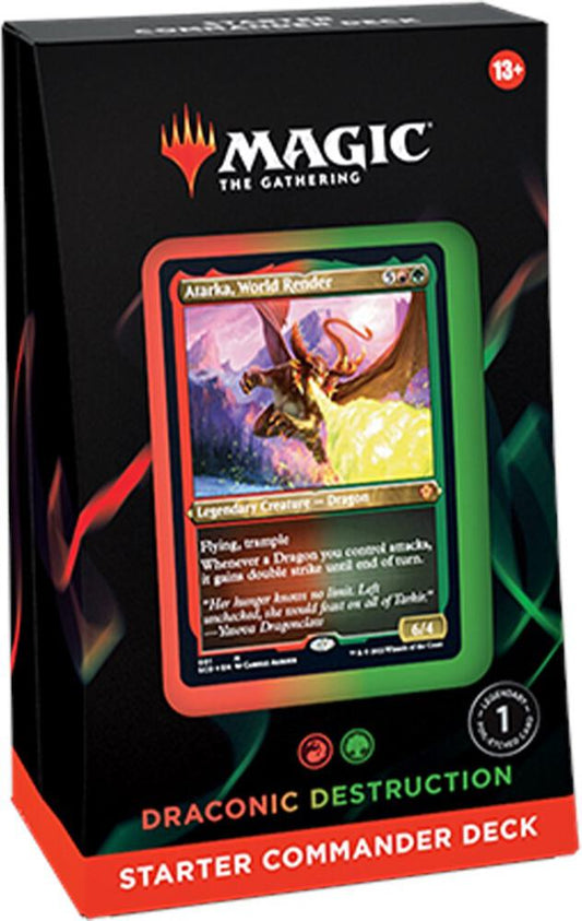 Magic: The Gathering Starter Commander Deck - Draconic Destruction Trading Card Box