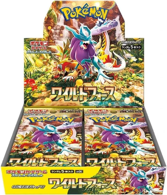 Japanese Pokemon Wild Force Booster Box Trading Card Box