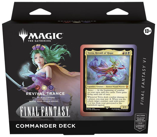 Magic: The Gathering FINAL FANTASY Commander Deck - FINAL FANTASY VI Revival Trance Trading Card Box