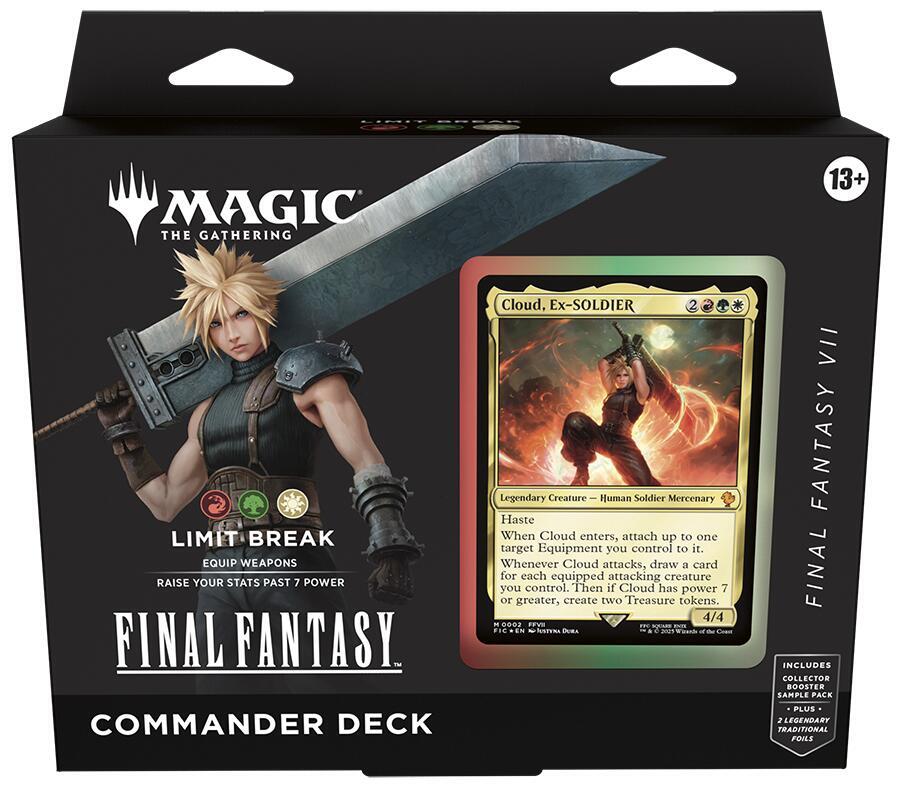 Magic: The Gathering FINAL FANTASY Commander Deck - FINAL FANTASY VII Limit Break Trading Card Box