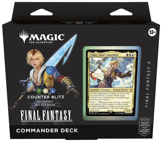 Magic: The Gathering FINAL FANTASY Commander Deck - FINAL FANTASY X Counter Blitz Trading Card Box