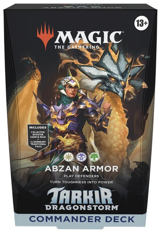 Magic: The Gathering Tarkir: Dragonstorm Commander Deck - Abzan Armor Trading Card Box