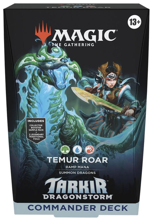 Magic: The Gathering Tarkir: Dragonstorm Commander Deck - Temur Roar Trading Card Box