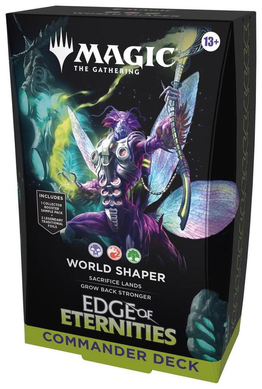 Magic: The Gathering Edge of Eternities Commander Deck - World Shaper Trading Card Box