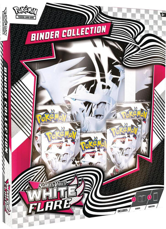 Pokemon White Flare Binder Collection Trading Card Box